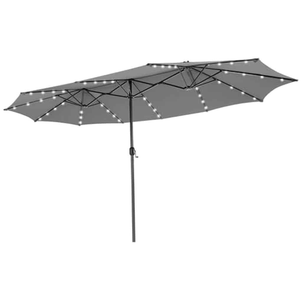 Test du parasol double Costway : extra large et solaire