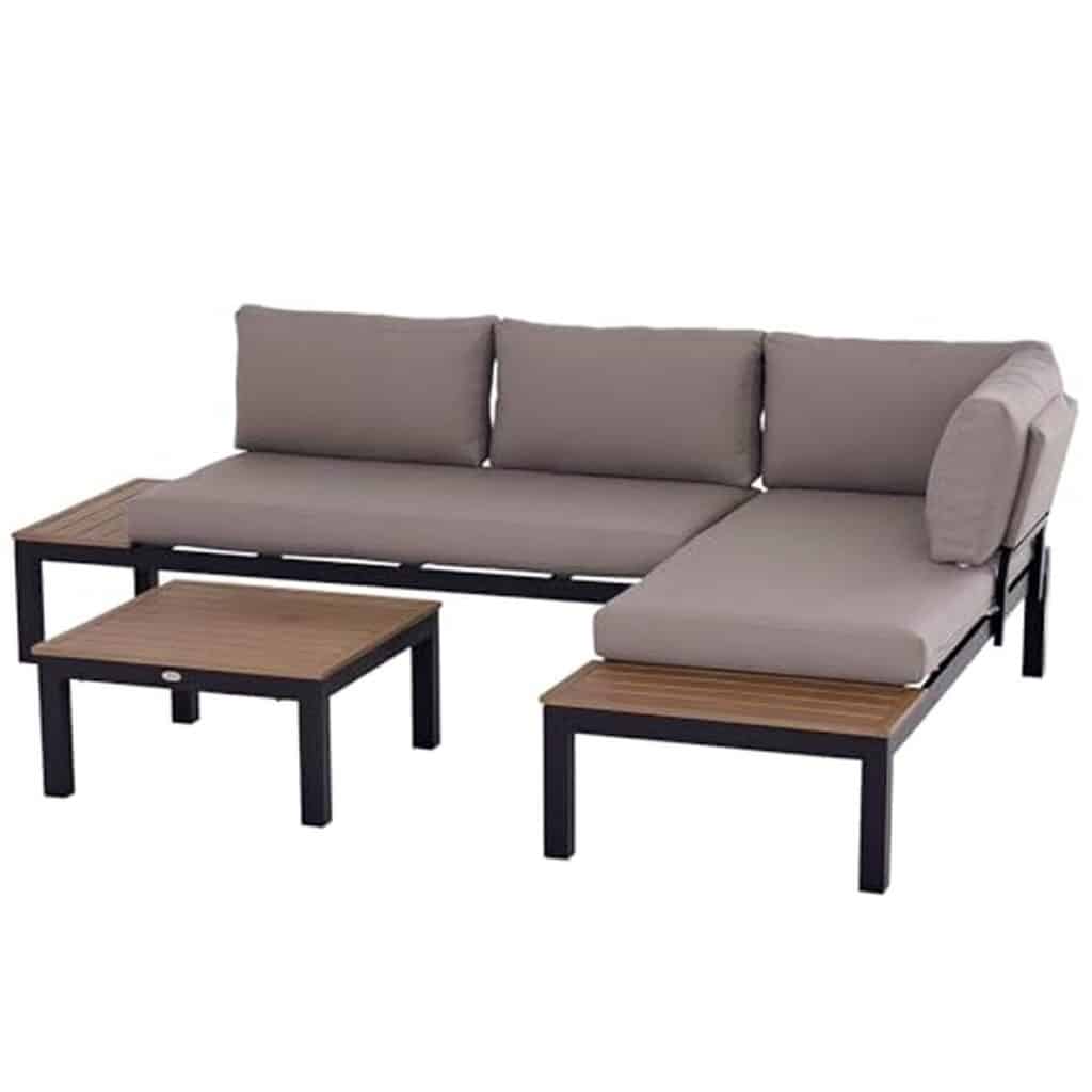 Test : ensemble salon de jardin d'angle Outsunny 5 places