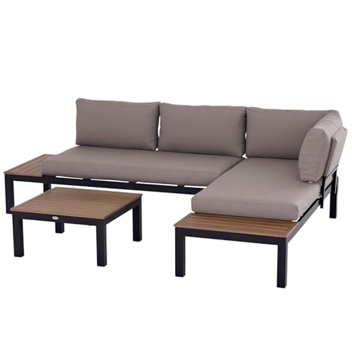 Test : ensemble salon de jardin d'angle Outsunny 5 places