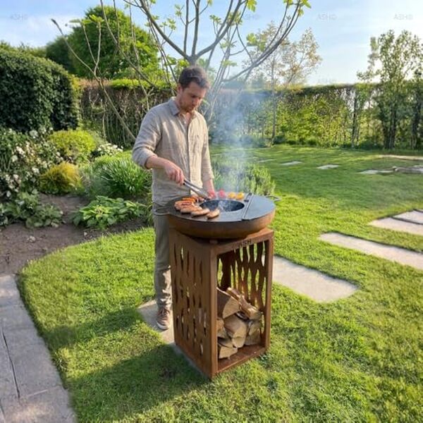 Découvrez le test complet de la plancha brasero en acier corten et profitez d'un alliage parfait entre luxe et performance pour des repas en plein air réussis