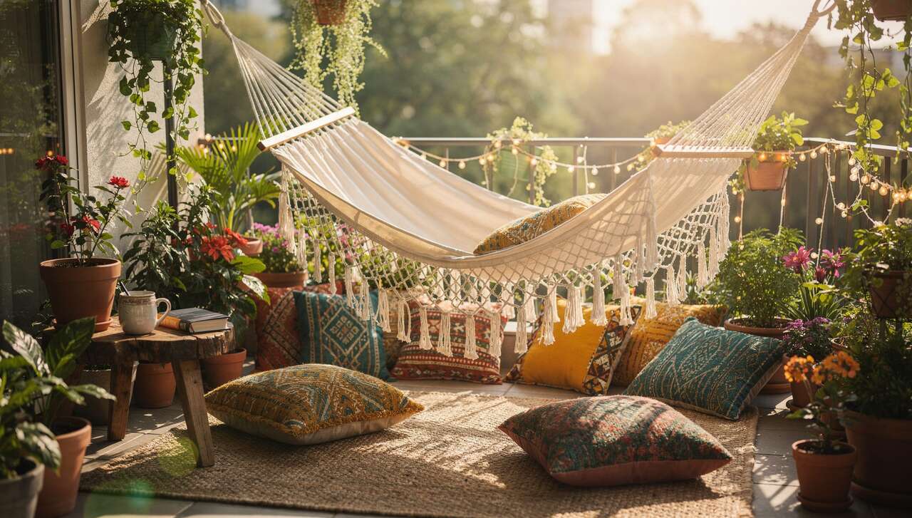 Créer des coins détente avec des hamacs