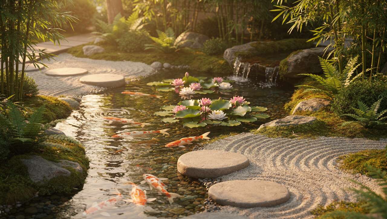 éléments aquatiques pour une ambiance apaisante