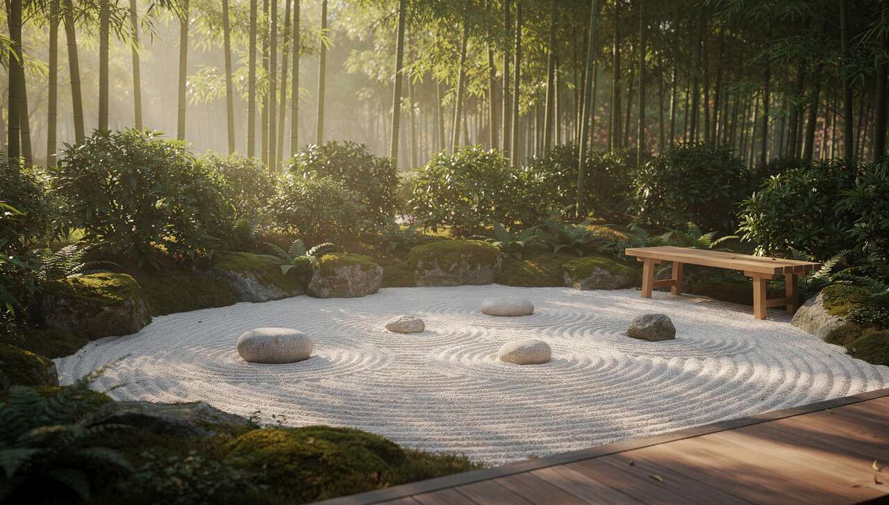 Installer un coin sable pour un espace de méditation