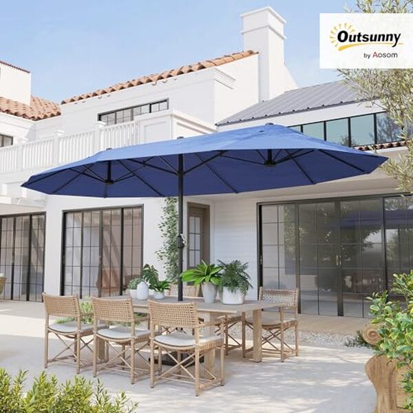 Découvrez notre test détaillé du parasol Outsunny double rectangulaire bleu : caractéristiques, avantages et avis pour bien choisir votre parasol de jardin. 