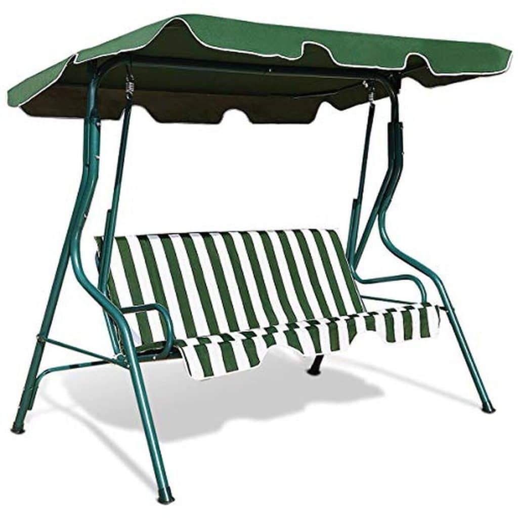 Test : balancelle 3 places Goplus avec auvent réglable