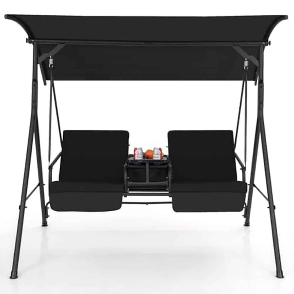 Test de la balancelle de jardin KOMFOTTEU avec auvent réglable