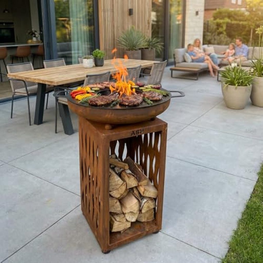 Test de la plancha brasero en acier corten : luxe et performance