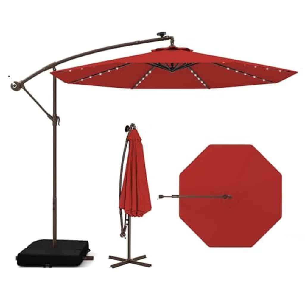Test parasol COSTWAY 3x3M : grand et lumineux pour votre jardin