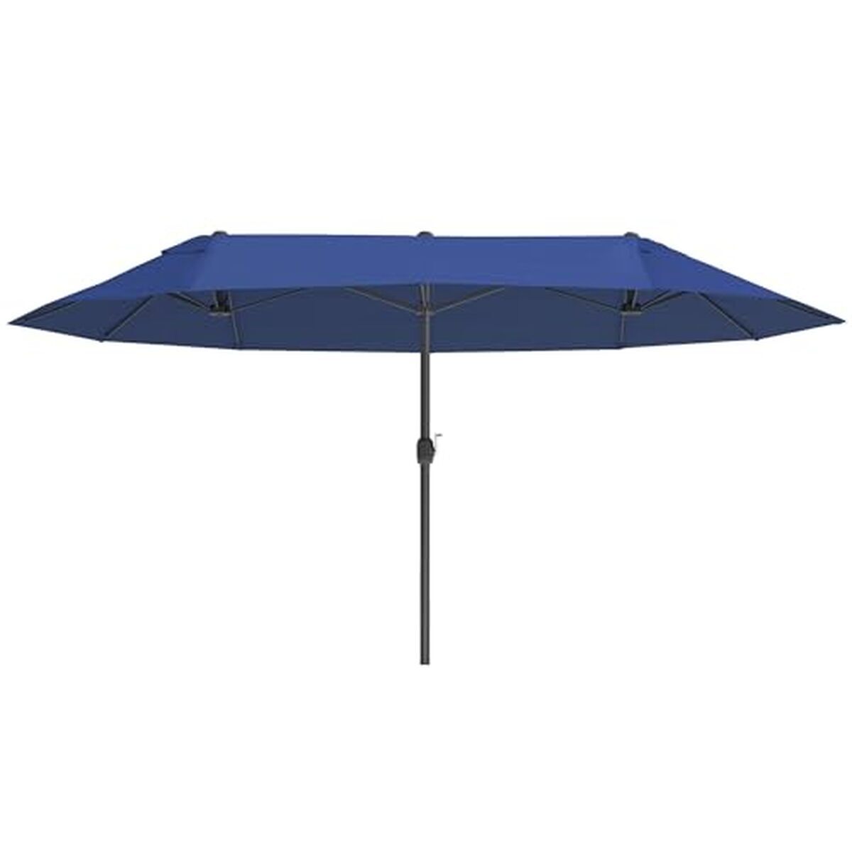 Test : parasol Outsunny double rectangulaire bleu