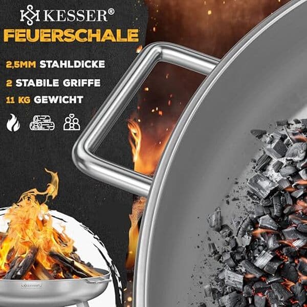 Découvrez notre test du brasero KESSER® en acier 2, 5 mm : robustesse, performance et design pour des soirées inoubliables en extérieur. 