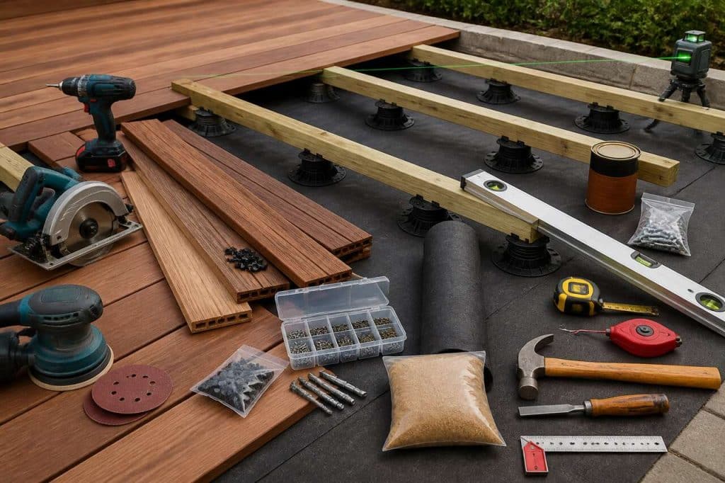Comment poser une terrasse sur lambourdes ?
