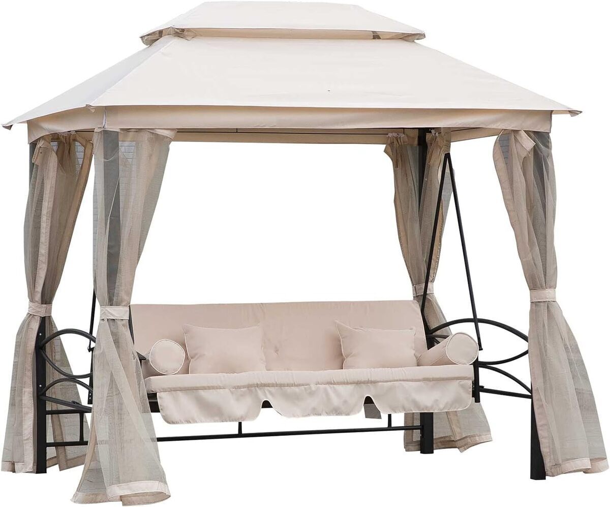 Test : balancelle Outsunny 3 places style colonial