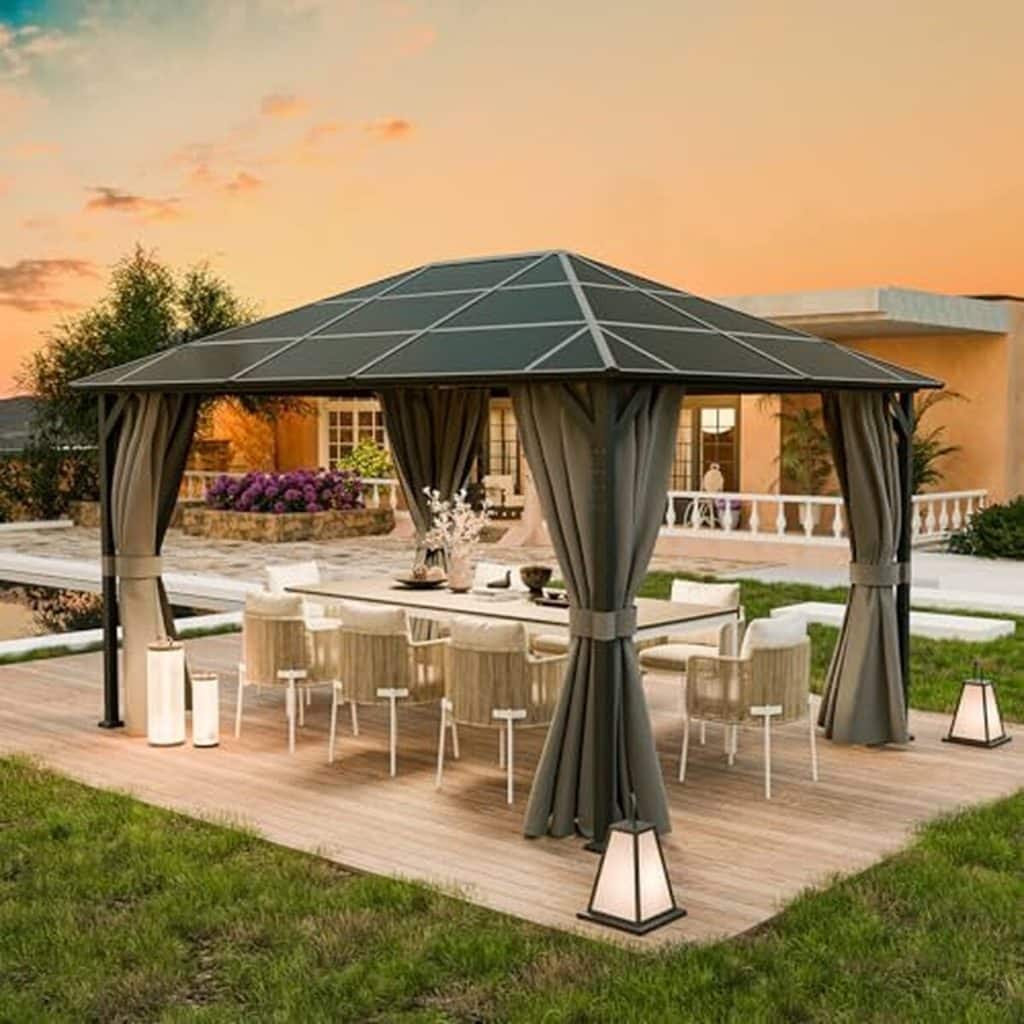 Test de la tonnelle imperméable UDPATIO 3x4 m pour jardin et terrasse
