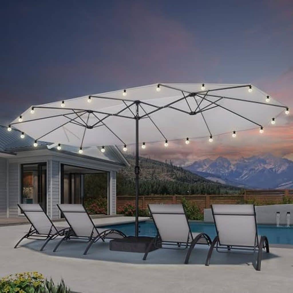 Test du parasol Purple Leaf : protection et élégance pour votre jardin