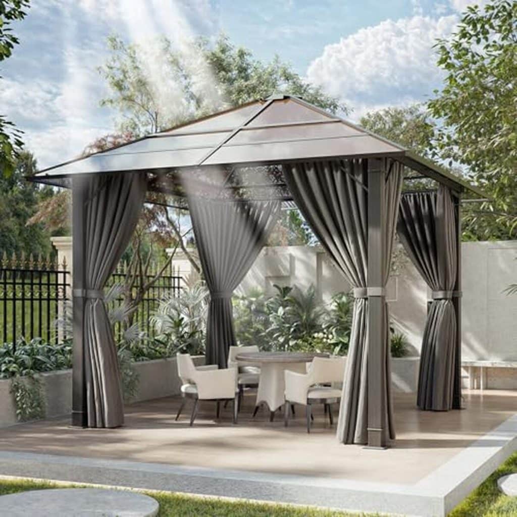 Test : tonnelle de jardin Devoko 3x3 imperméable et stable