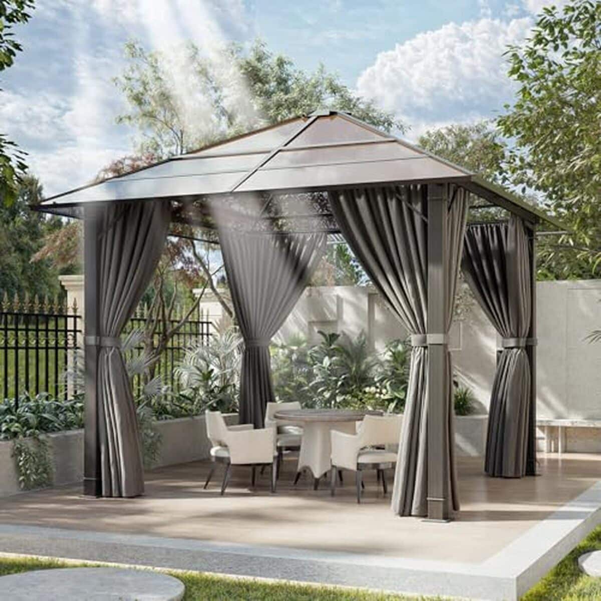 Test : tonnelle de jardin Devoko 3x3 imperméable et stable