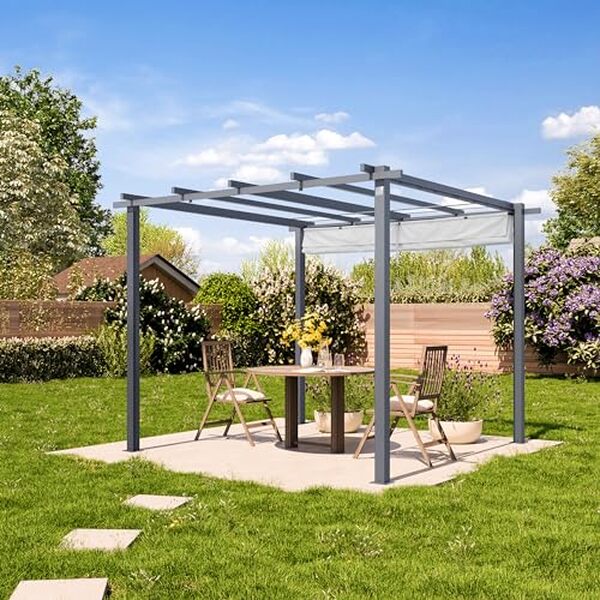 Découvrez notre test complet de la pergola 3x3 m PRIMEYARD avec toit rétractable en acier : performances, installation et avis d'expert pour bien choisir.