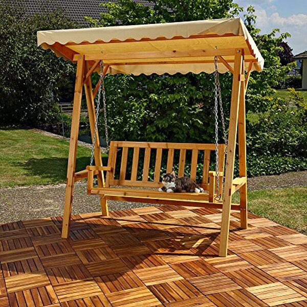 Découvrez notre test complet de la balancelle de jardin Melko avec toit beige : confort, durabilité et design en bois pour votre jardin. 