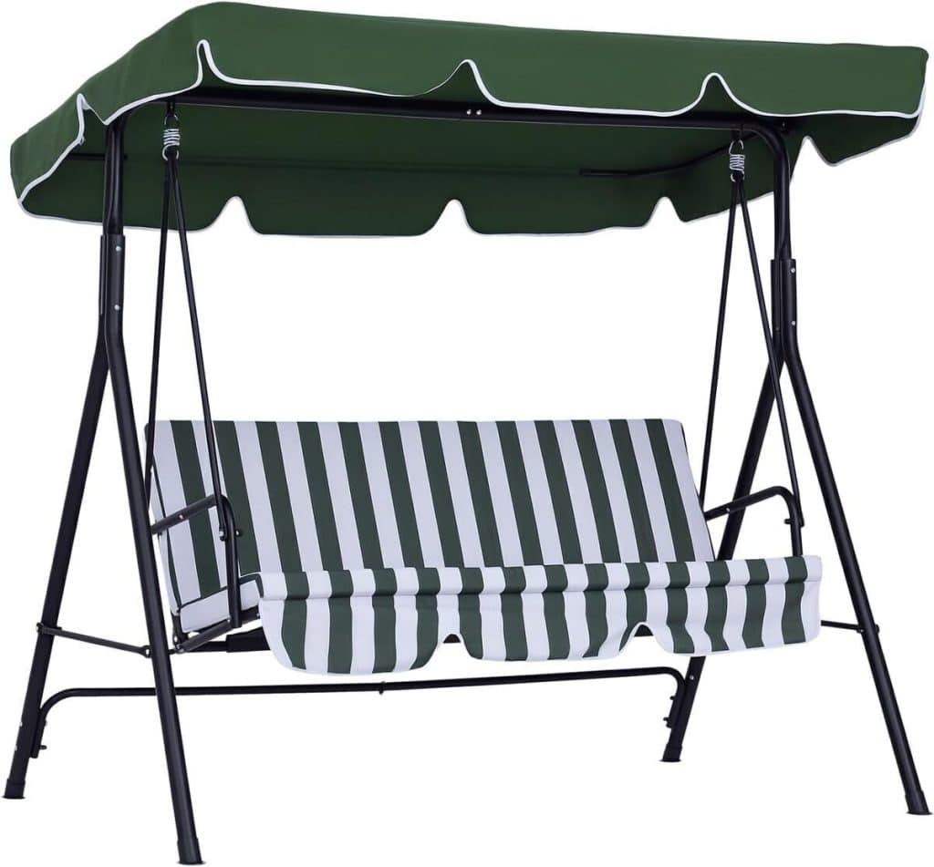 Test balancelle 3 places Outsunny : confort et praticité