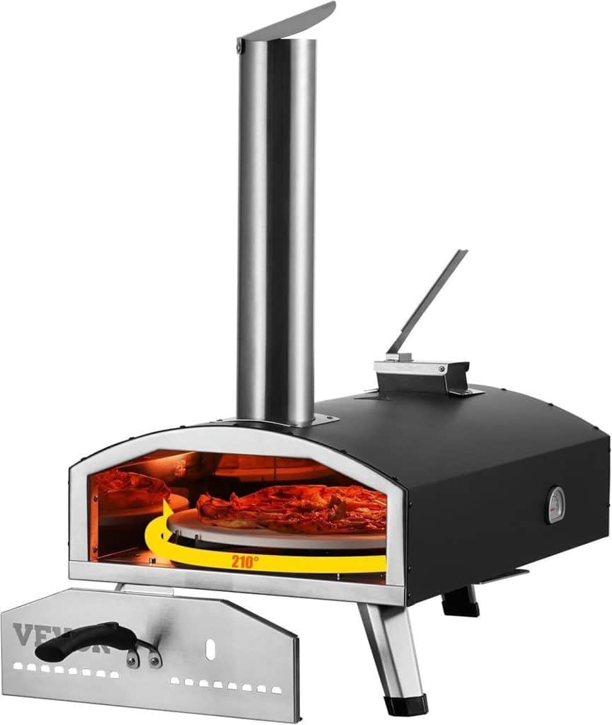 Test du four à pizza extérieur VEVOR 12 pouces tri-combustible