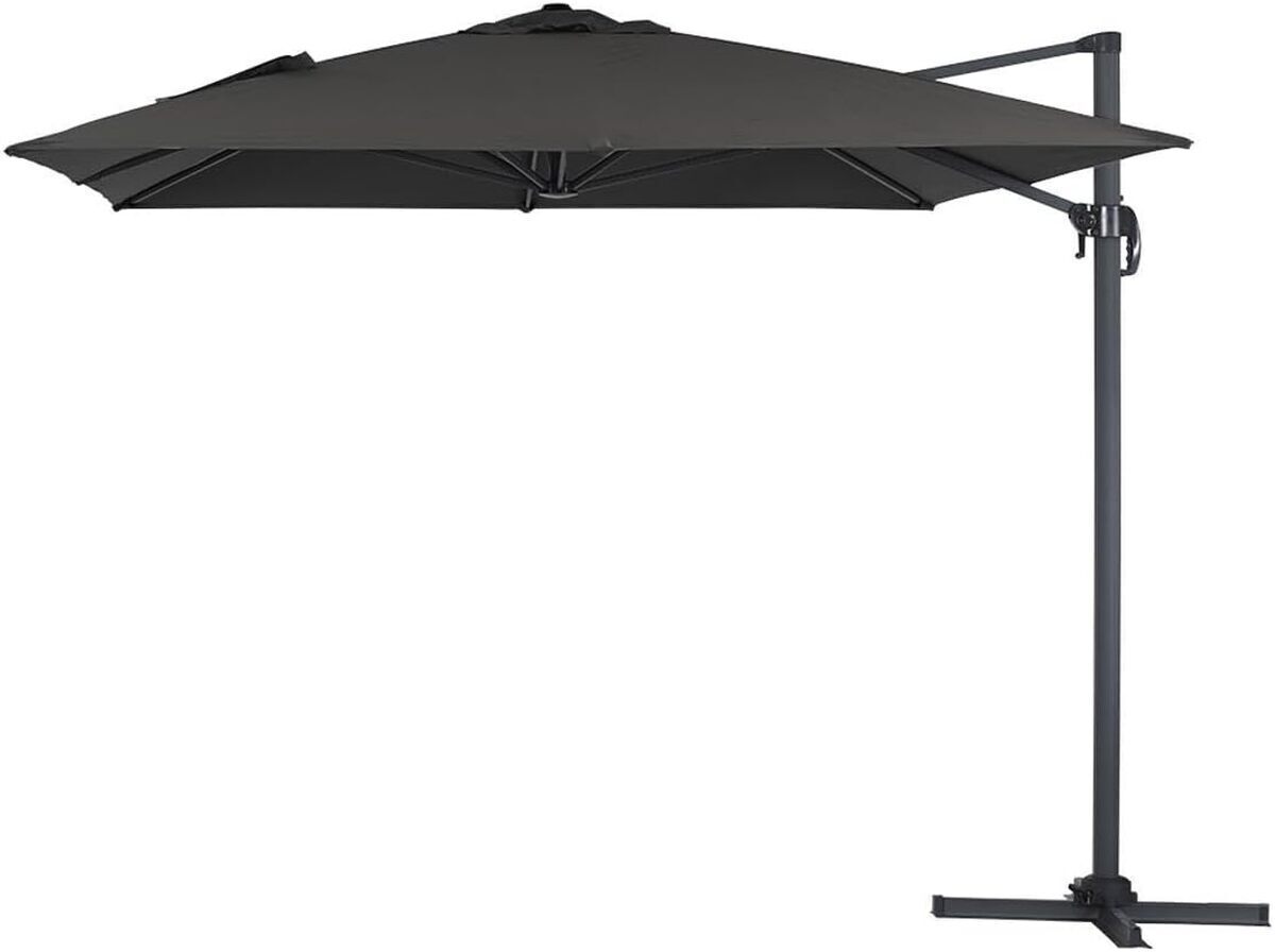 Test Parasol Déporté Sun 4" - Habitat Et Jardin 3 X 4 M Noir